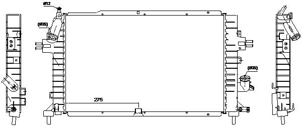 Radiator, engine cooling