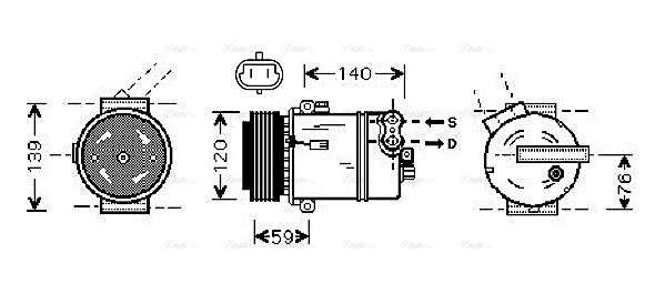 Compressor, air conditioning (OLAK409)