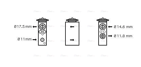 Expansion Valve, air conditioning (DN1258)
