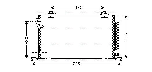 Condenser, air conditioning (TO5393D)