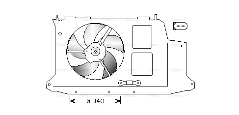 Fan, engine cooling (PE7532)