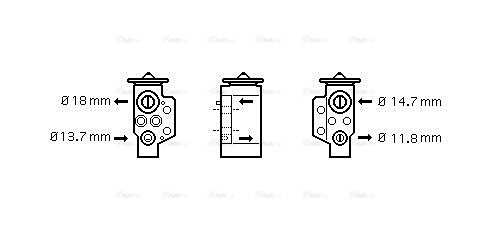 Expansion Valve, air conditioning (VN1243)