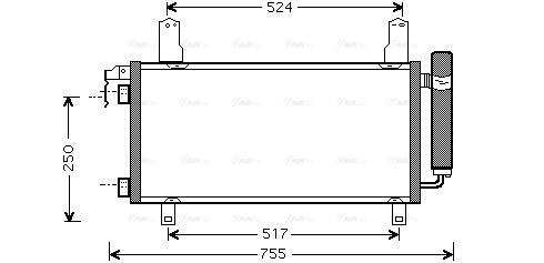 Condenser, air conditioning (MZ5157)