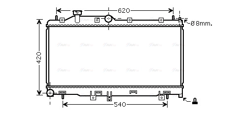 Radiator, engine cooling (SUA2072)