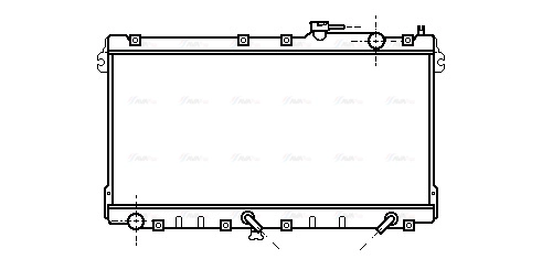 Radiator, engine cooling (MZ2094)