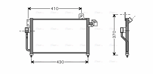 Condenser, air conditioning (MZ5195)