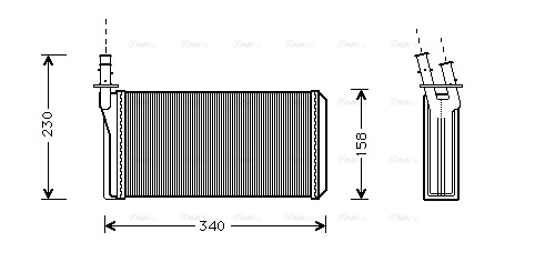 Heat Exchanger, interior heating (LC6074)