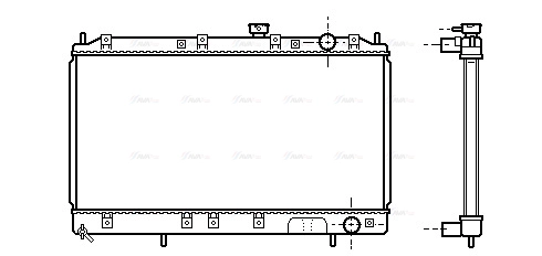 Radiator, engine cooling (MT2141)