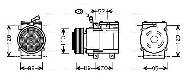 Compressor, air conditioning (KAAK137)