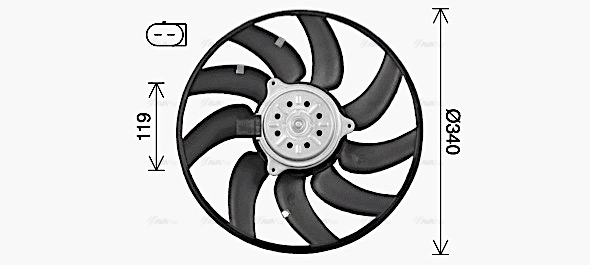 Fan, engine cooling (AI7527)