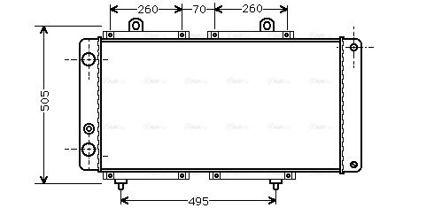 Radiator, engine cooling (PE2033)