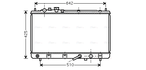 Radiator, engine cooling (MZ2167)