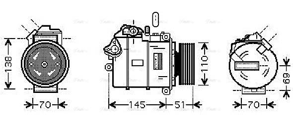 Compressor, air conditioning (BWAK320)