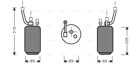 Dryer, air conditioning (FDD274)