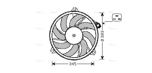 Fan, engine cooling (PE7524)