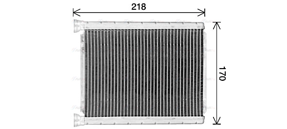 Heat Exchanger, interior heating (TO6782)