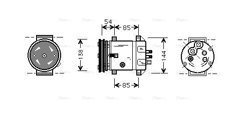 Compressor, air conditioning (DWAK020)