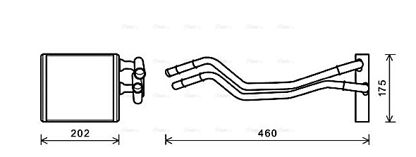 Heat Exchanger, interior heating (FDA6455)