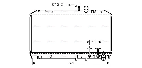 Radiator, engine cooling (MZ2177)