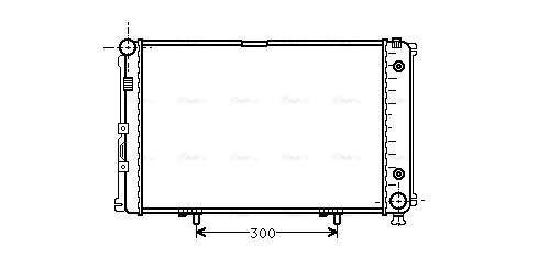 Radiator, engine cooling (MS2061)