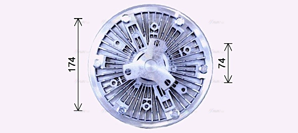 Clutch, radiator fan