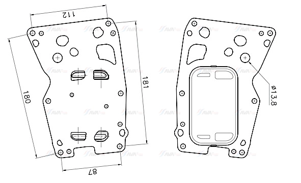 Oil Cooler, engine oil (BW3627)
