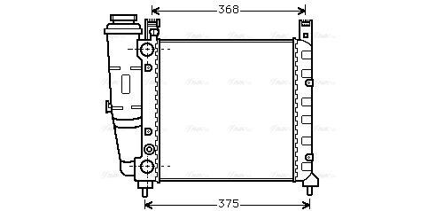 Radiator, engine cooling (FT2038)