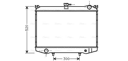 Radiator, engine cooling (DN2041)