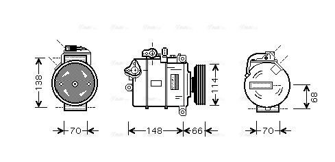 Compressor, air conditioning (AIK282)