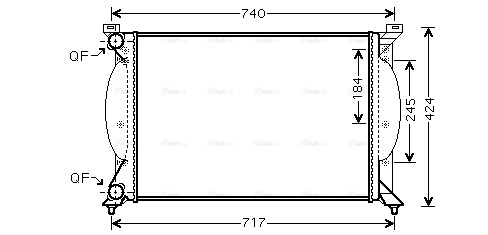 Radiator, engine cooling (AI2240)