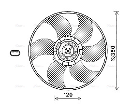 Fan, engine cooling (RT7604)