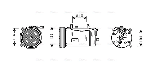Compressor, air conditioning (VNAK164)
