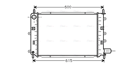 Radiator, engine cooling (FD2059)