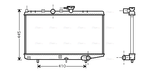 Radiator, engine cooling (KA2050)