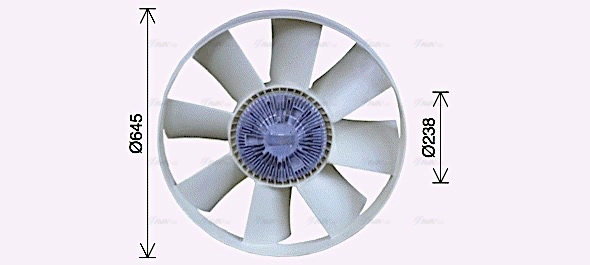 Fan, engine cooling (IVF142)