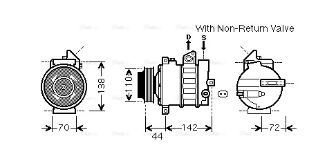 Compressor, air conditioning (MSK573)
