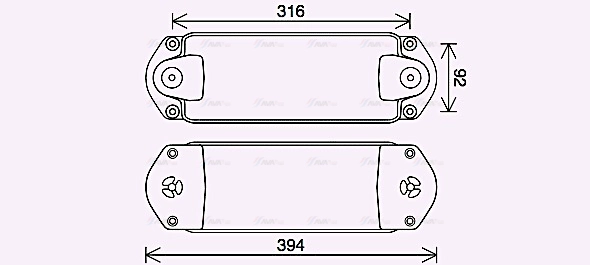 Oil Cooler, engine oil (SC3050)