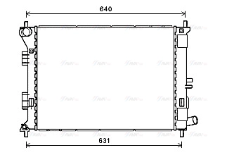 Radiator, engine cooling (HY2420)