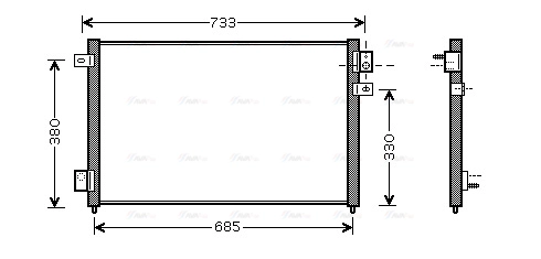 Condenser, air conditioning (JR5036)