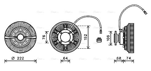 Clutch, radiator fan (MNC071)