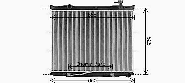 Radiator, engine cooling (KA2337)