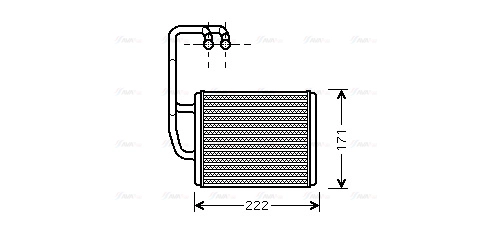 Heat Exchanger, interior heating (KA6076)