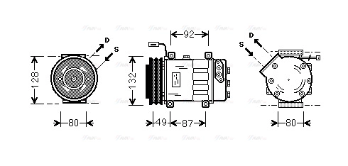 Compressor, air conditioning (SCAK026)