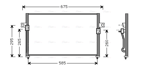 Condenser, air conditioning (HY5058)
