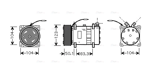 Compressor, air conditioning (UVAK116)