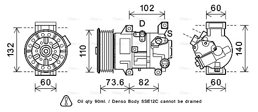Compressor, air conditioning (TOAK683)