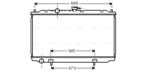 Radiator, engine cooling (DN2224)