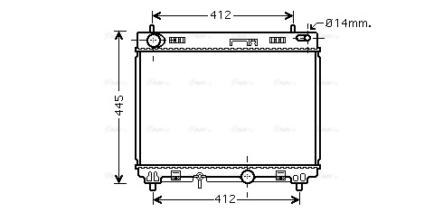 Radiator, engine cooling (TO2358)