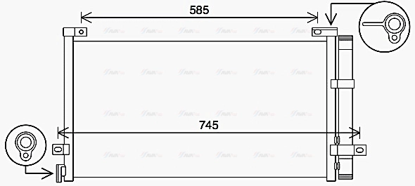 Condenser, air conditioning (VL5086D)