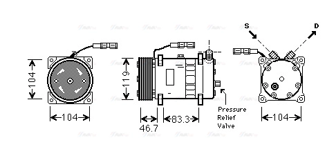 Compressor, air conditioning (MNAK048)